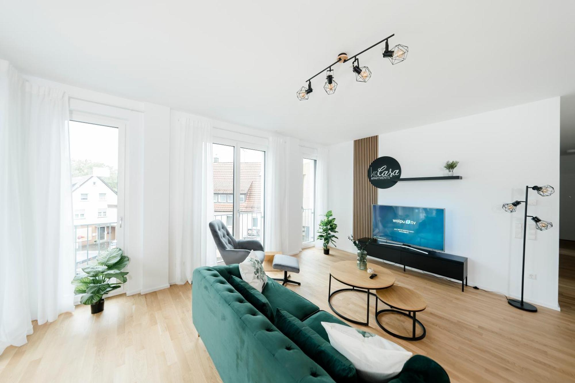 Kocasa-Apartments 02, Design, City-Center Boeblingen, Stellplatz, Balkon, Waipu-Tv 外观 照片